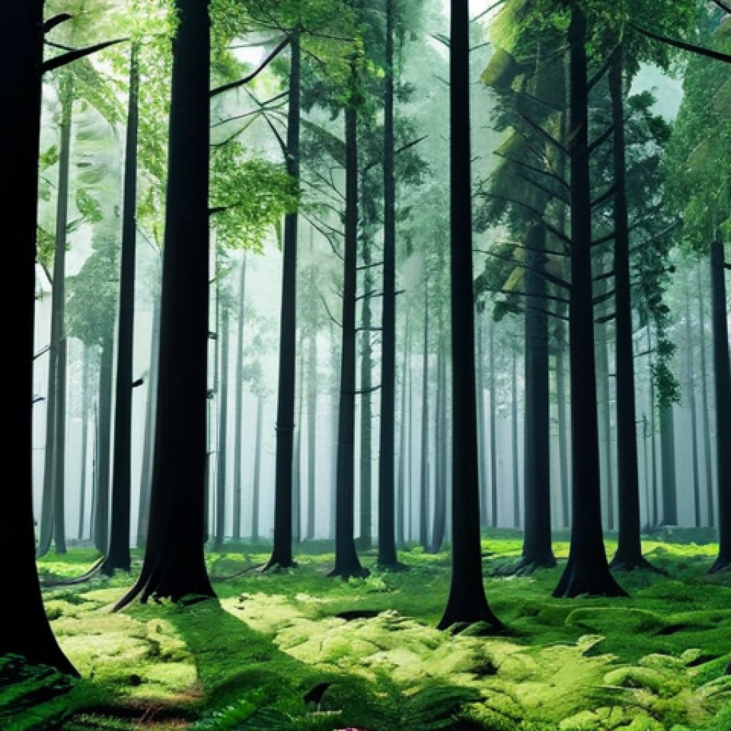 Prompt 1: Serene Forest Immersion**